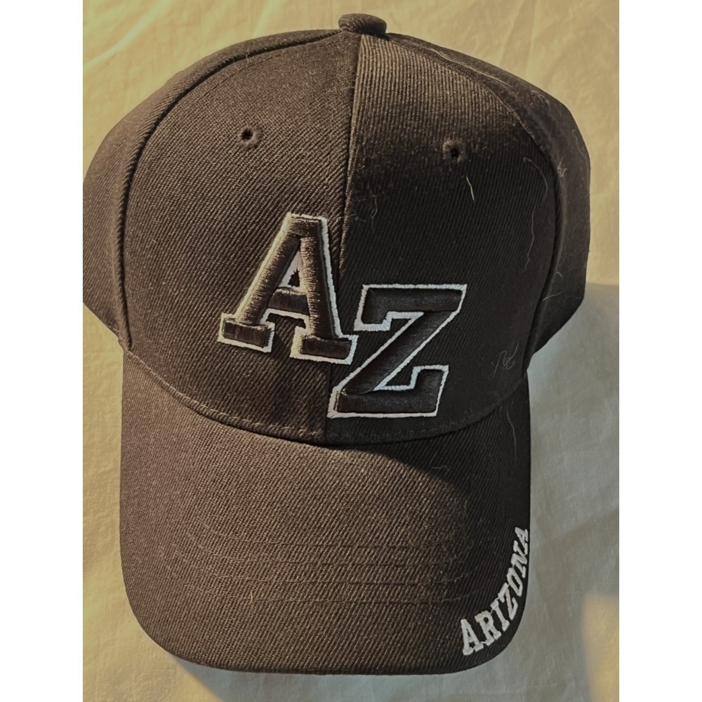 Pacific Headwear AZ Arizona Embroidered Black‎ Baseball Cap Adjustable Hat